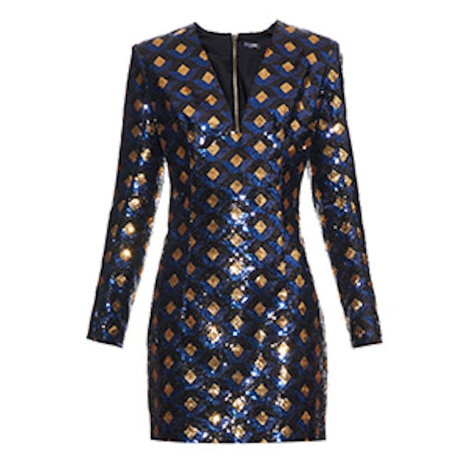 All-Over Sequined Mini Dress