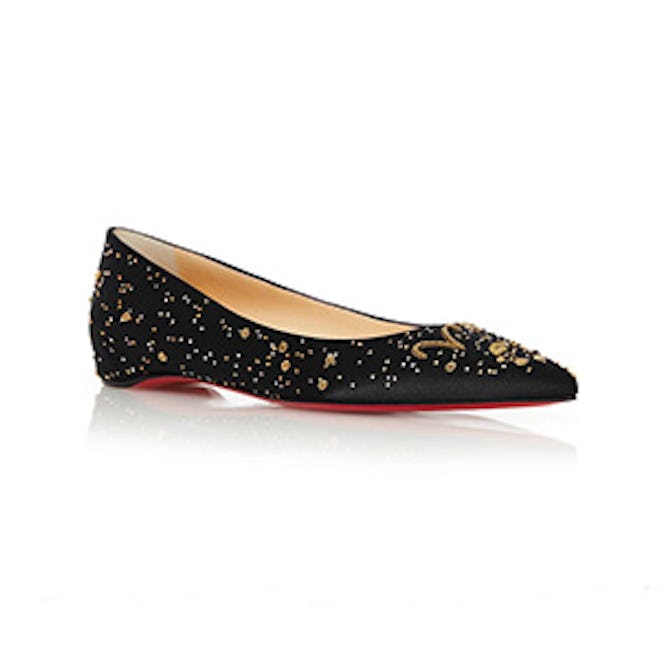 Black The Aries Ballerina Flat