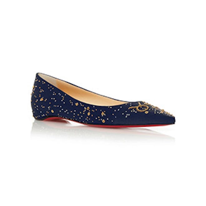 Navy The Aries Ballerina Flat