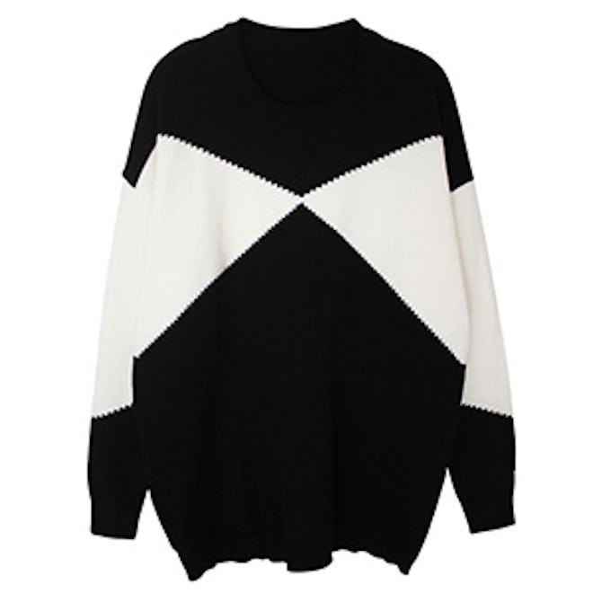 Black & White Oversized Sweater