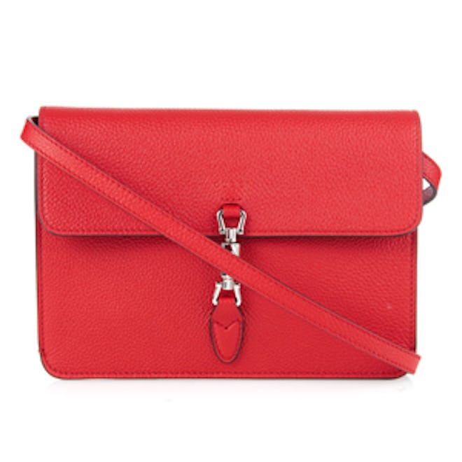 Jackie Flap-Over Leather Pouch