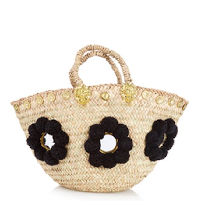 Sicilian Pompom Straw Tote