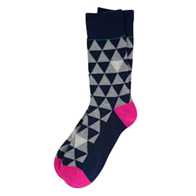 Printed Blend Socks In ‘You Micah Me Crazy!’