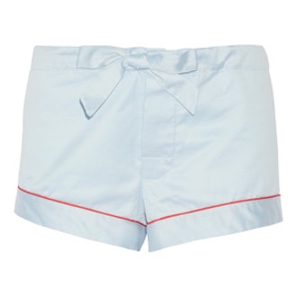 Cotton-Sateen Pajama Shorts