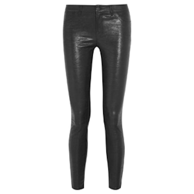 8001 Leather Skinny Pants