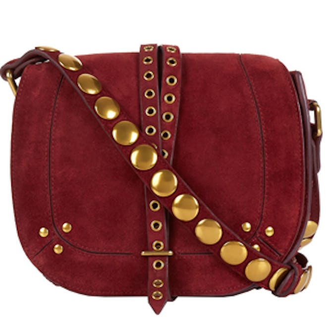 Victor Embellished Suede Cross-Body Bag