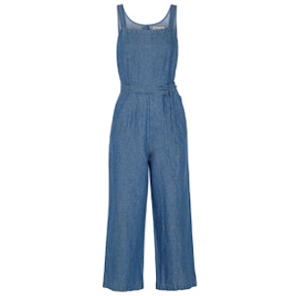 Cotton and Linen-Blend Chambray Jumpsuit