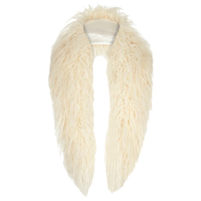 Cream Faux-Fur Tippet