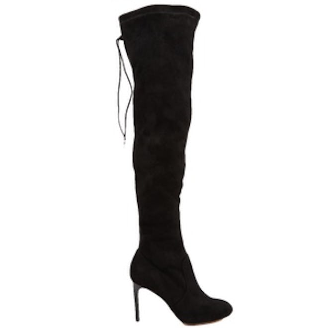 Over the Knee Boot With Tie Back