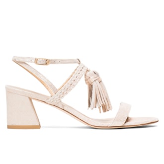 Tasselean Block Heel Sandal