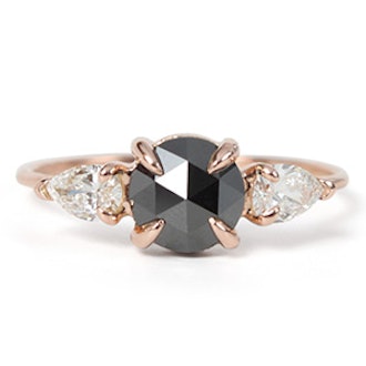 Rose Gold & Black Diamond Ring