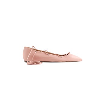 Lace-Up Ballet Flats