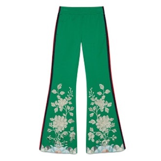 Technical Embroidered Pants