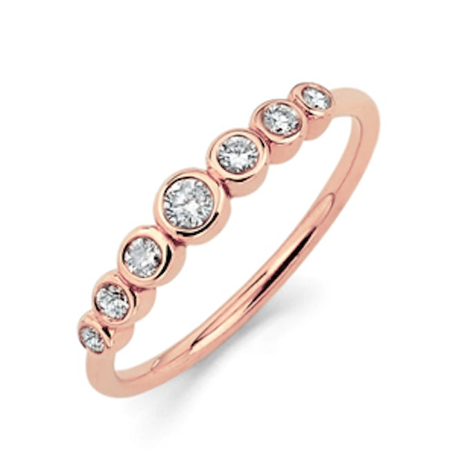 Rose Gold Diamond Orbit Ring
