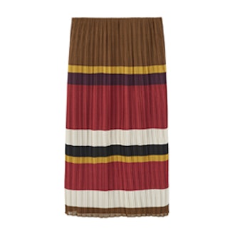 Pleated Midi Skirt