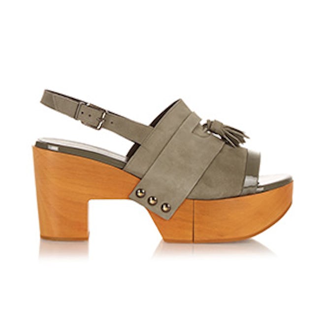 Clara Wooden-Platform Sandals