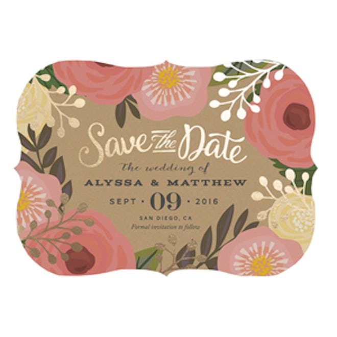 Floral Canopy Save the Date