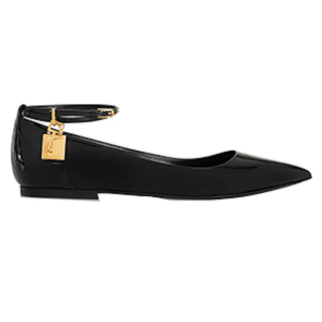 Patent-Leather Point-Toe Flats