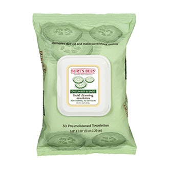 Cucumber and Sage Facial Cleansing Towelettes