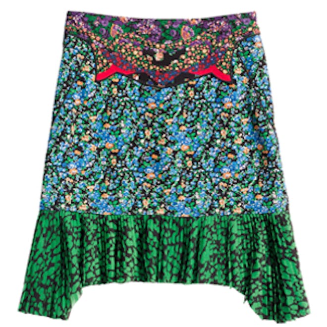 High Waisted Applique Skirt