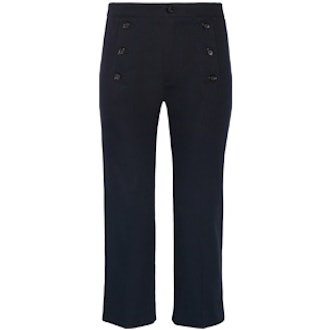 Macey Cropped Cotton-Twill Pants