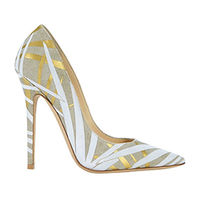 Abel Flocked Palm Print Pump