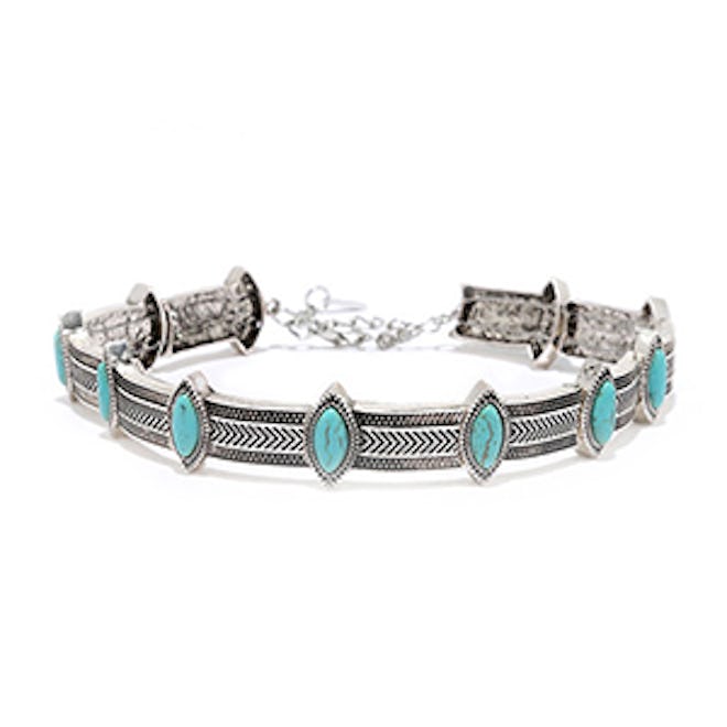 Cactus Garden Turquoise and Silver Choker