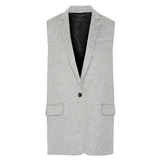 Frankie Brushed Wool-Blend Gilet