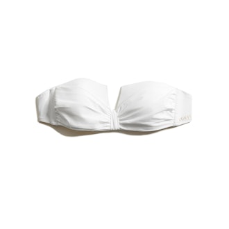 Notch-Front Bandeau Bikini Top