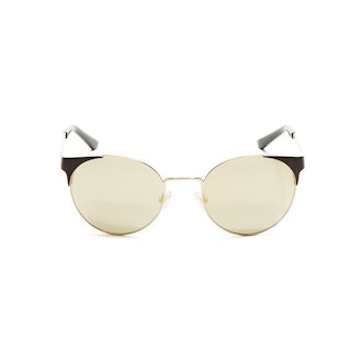 Lia Mirrored Round Sunglasses