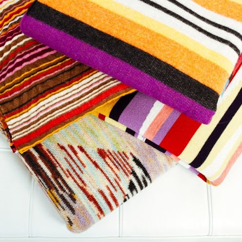 Different patterned throws as gifts for Mother's Day