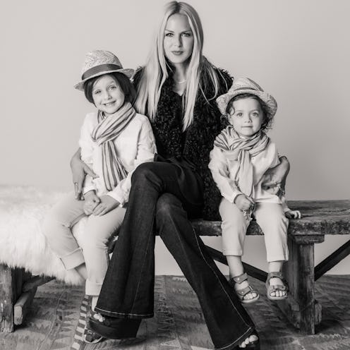 Rachel Zoe and her kids posing for a photo