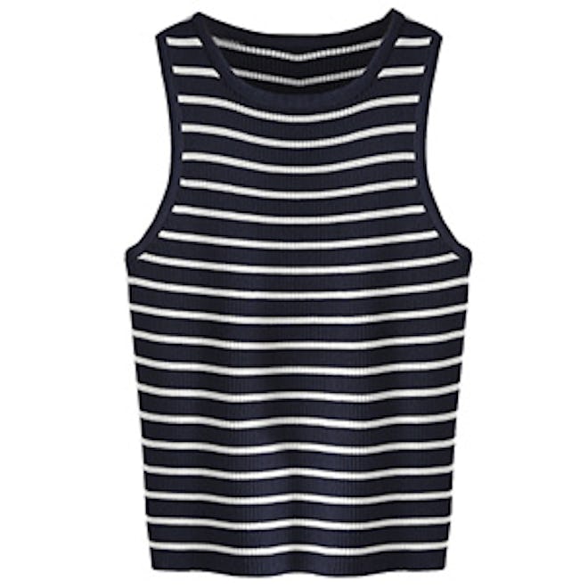 Striped Ribbed Tank Top