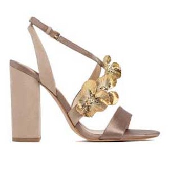 High Heel Sandals With Floral Detail