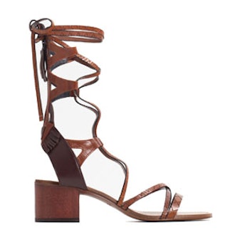 Lace Up Leather Sandals