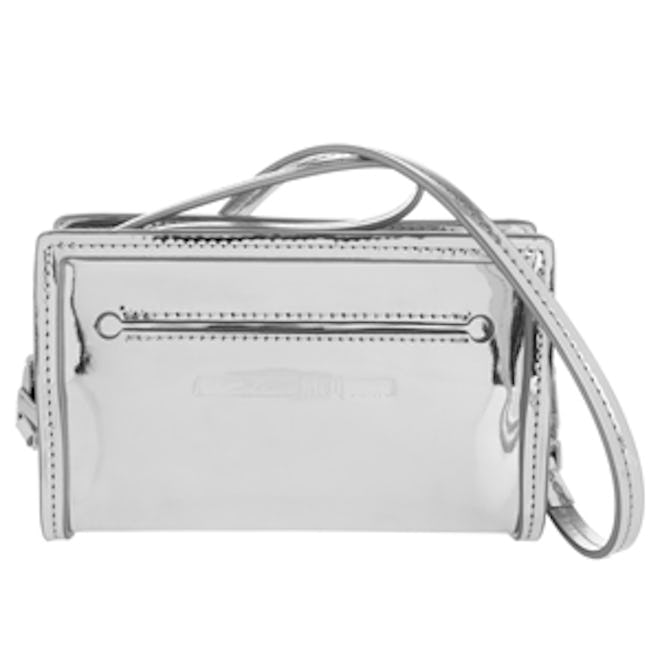 Addicted Cell Metallic Leather Shoulder Bag