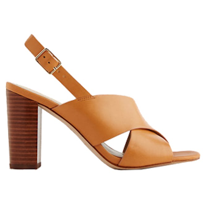 Louisa Block Heel Leather Sandals