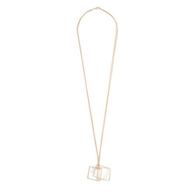 Jaclyn Gold-Tone Geo Pendant Necklace