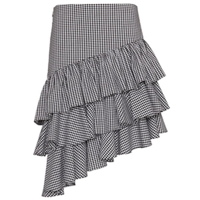 Marion Ruffle Gingham Skirt