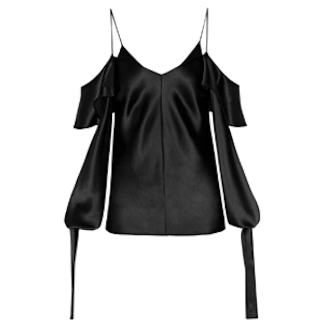 Amalfi Draped Cutout Blouse