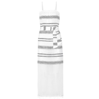 Addis Striped Cotton Blend Gauze Dress