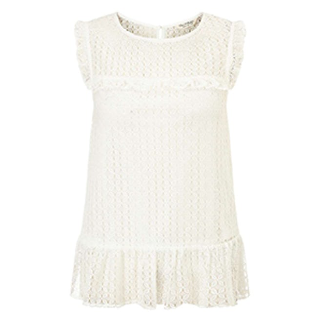 Lace Frill Bib Top