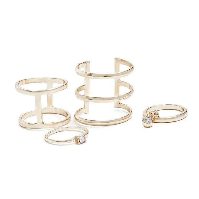 Maddie Gold-Tone Midi Ring Set