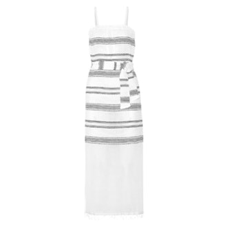 Addis Striped Cotton-Blend Gauze Dress