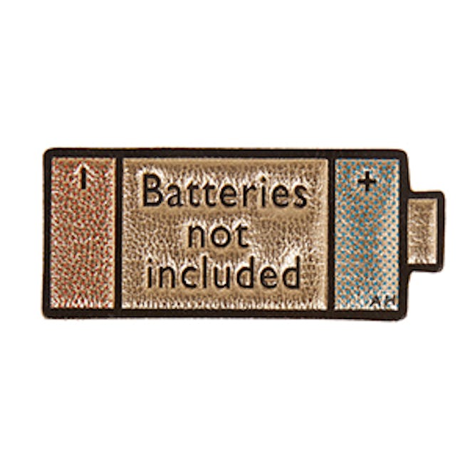 Batteries Not Included Metallic Sticker