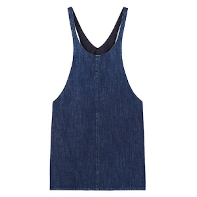 Dark Denim Pinafore Dress