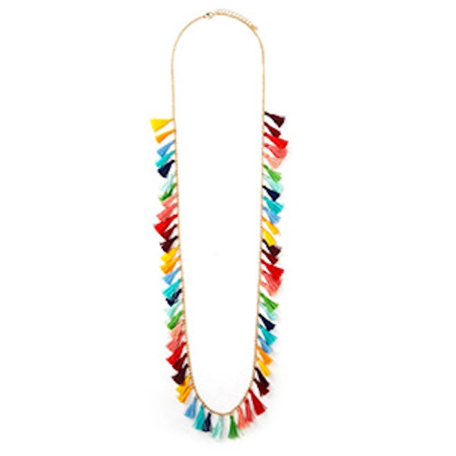 Rainbow Tassel Necklace