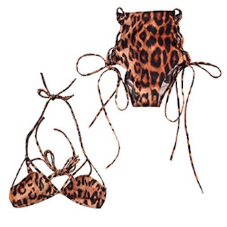 Leopard High-Waisted Bikini