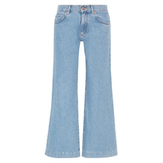 Topanga Mid-Rise Wide-Leg Jeans