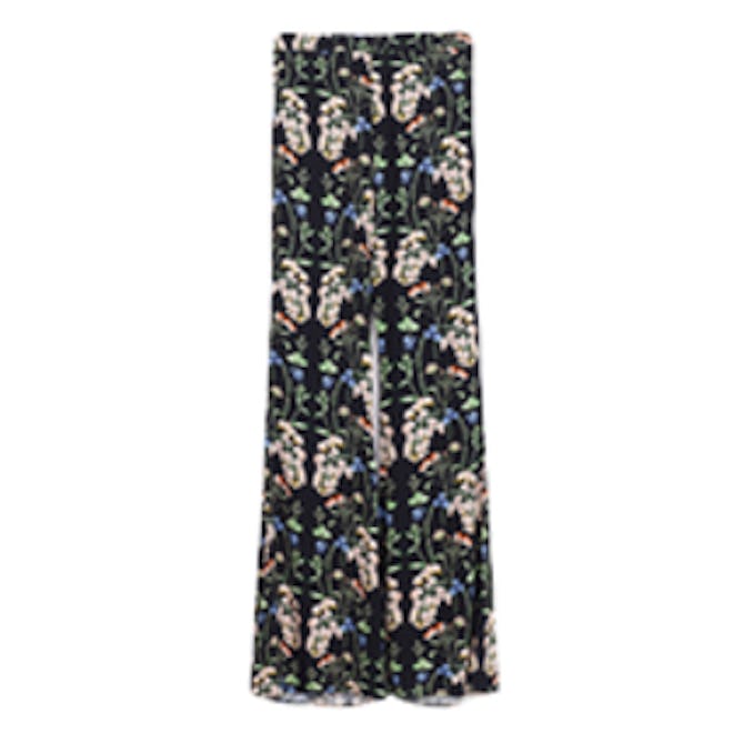 Floral Print Trousers